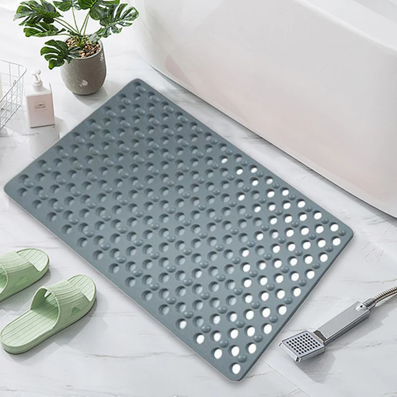 Anti Slip Bath Mat Foot Massage Bath Mat Silicone Foot Scrubber Shower Mat With Antislip Suction Cups And Drain Holes Feet