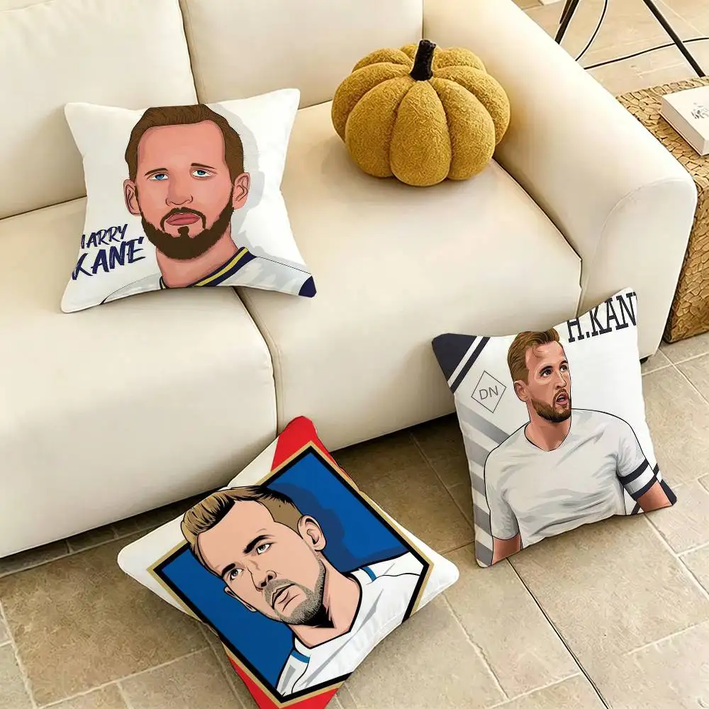 

Harry kane-E Football Cartoon Pillow Case Square Double-Sided Sofa Cushion Cover Bedroom Bedside Pillow Gift
