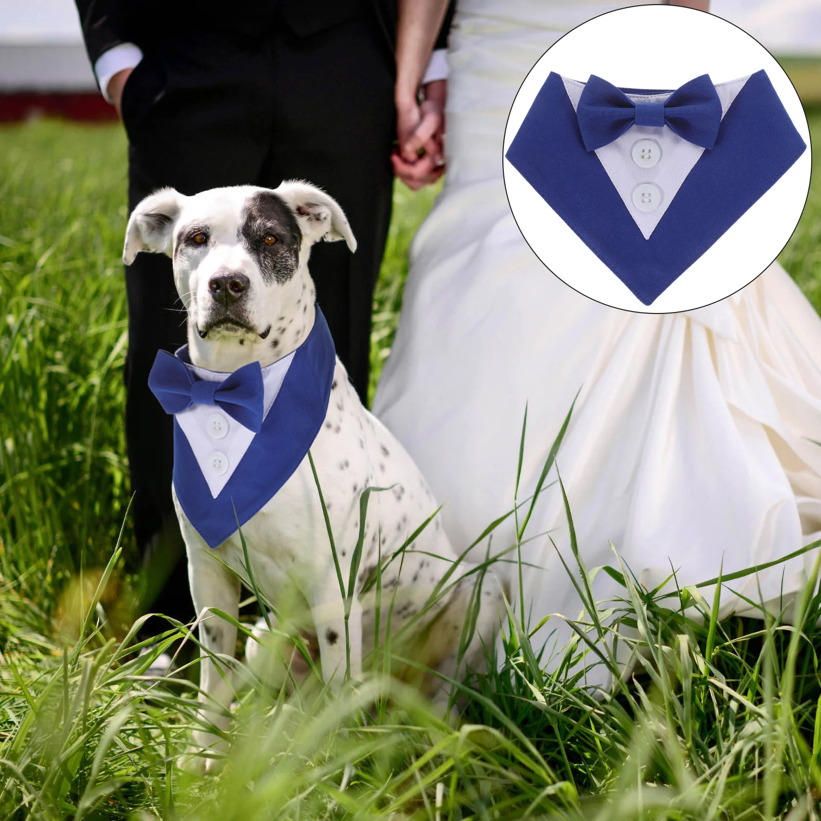 

Dog Wedding Turban Scarf Collars Costume Pet Accessories for Dogs Polyester Suit Suits