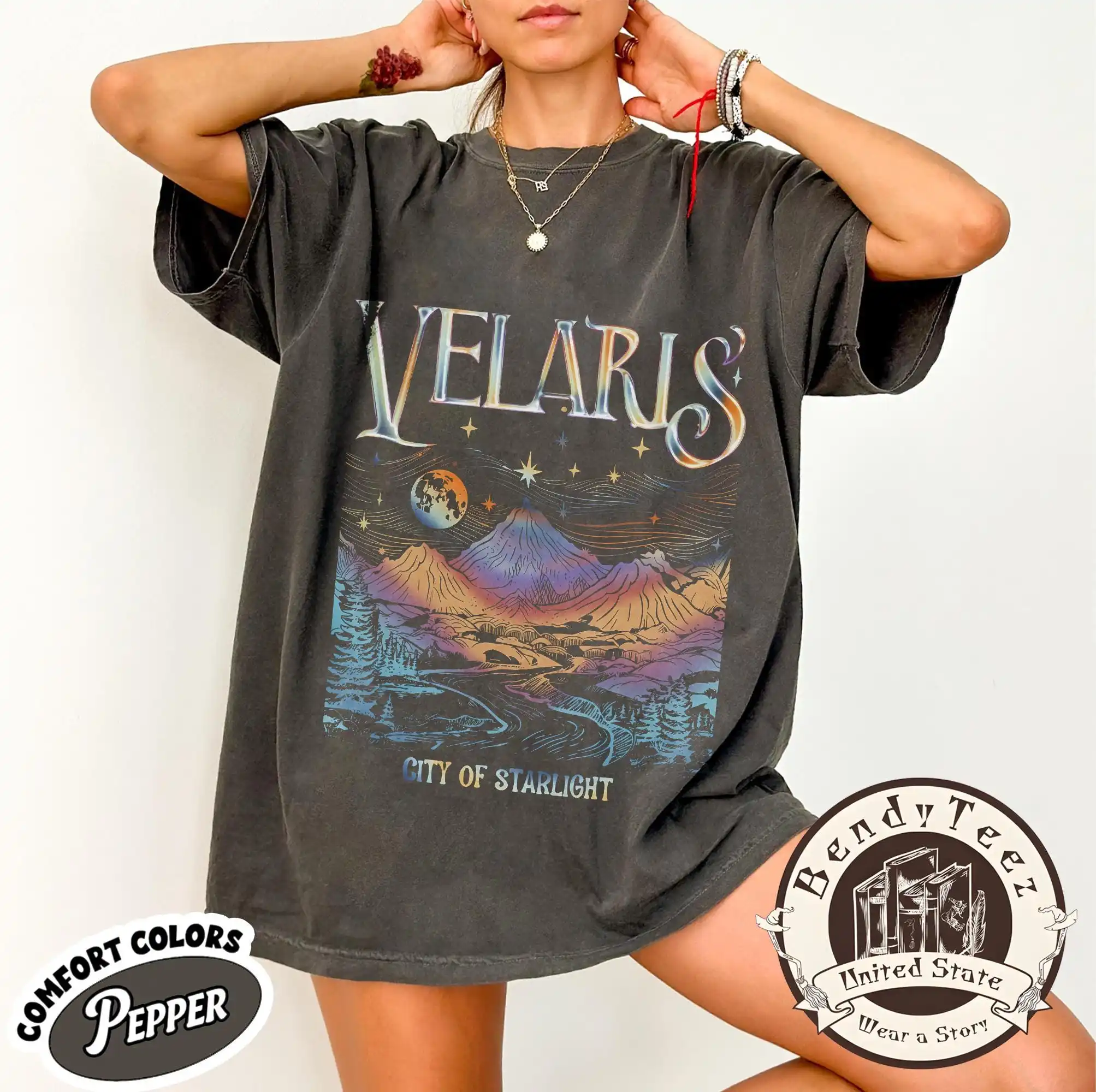 Velaris City of Starlight Shirt, ACOTAR Merch, Sarah T-Shirt, Night Court Tee, Court of Thorns and Roses, Rhysand Feyre, Bookish