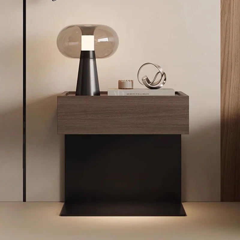 

Organizer Mobile Nightstand Bedroom Cabinets Librero Decor Luxury Nordic Bedside Table Wood Mesitas De Noche Trendy Furniture
