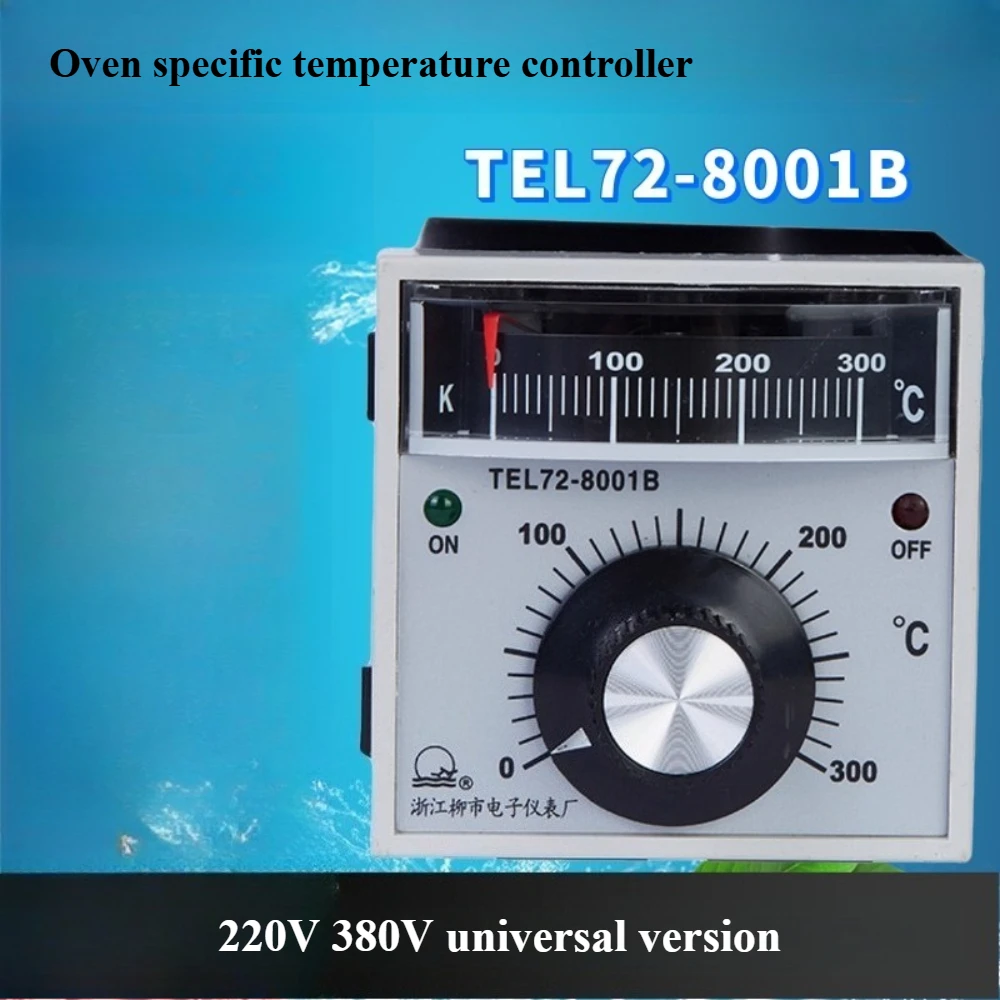 

Liushi TEL72-8001B Hongling Oven Temperature Controller 220/380V Universal Electric Oven Temperature Control Switch