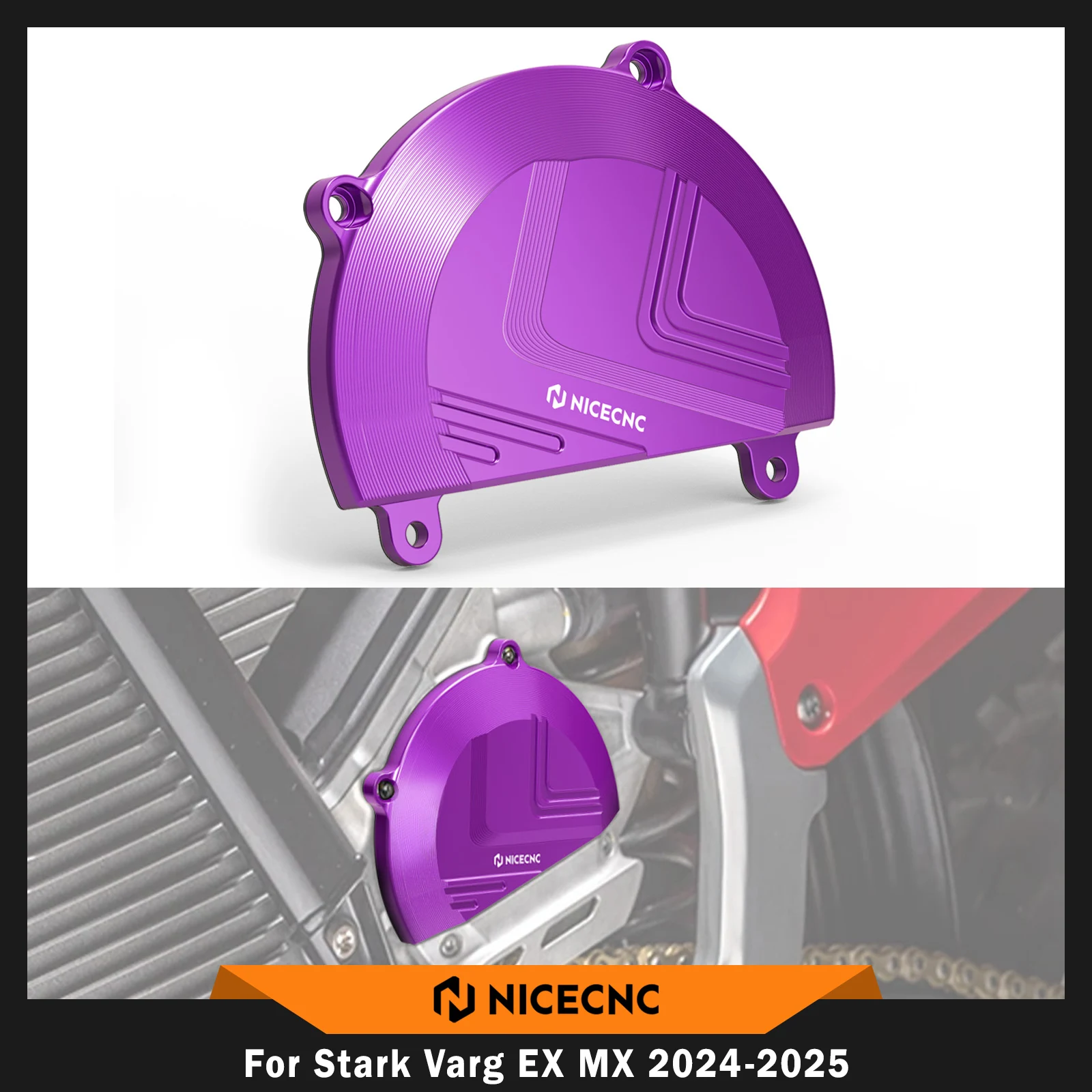 

NICECNC 2024-2025 For Stark Varg EX For Stark Varg MX Motocross Aluminum Left Motor Cover Guard Protector Electric Dirt Bike