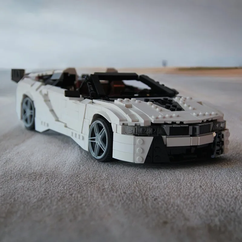 

1394PCS MOC Construction Toy Speed Champion BMWRS I8 Convertible DIY Educational Building Blocks Gift for Kids Holiday