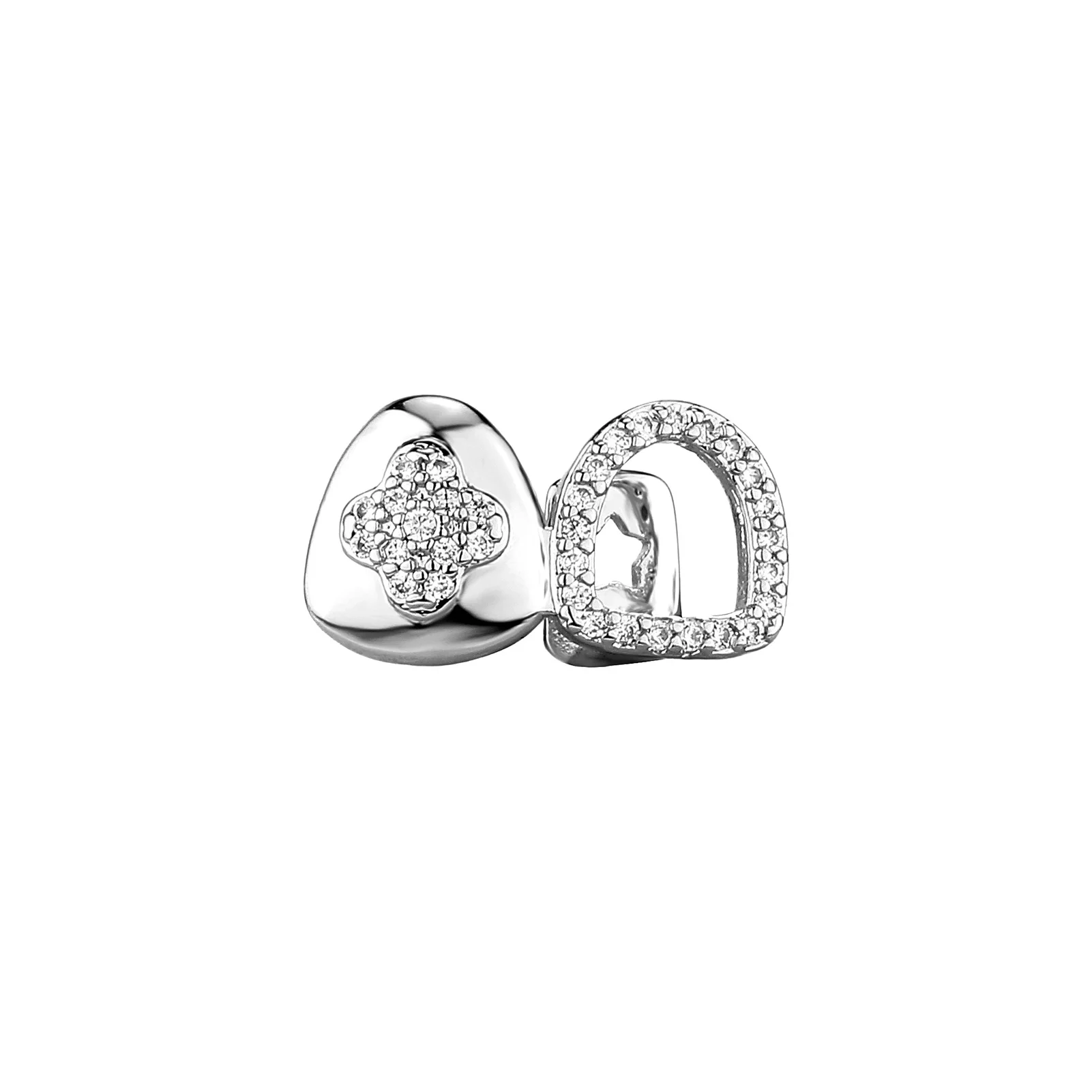 Thorns Treble Teeth Hollow Red Rhombus CZ Grillz Set