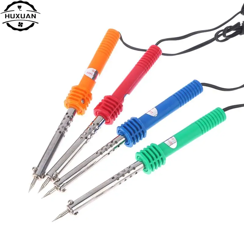 1Pc 30W 220V External Heating Electric Soldering Iron Pen Welding Kit Repair Tool for Electronics Work EU Plug Color Randomly