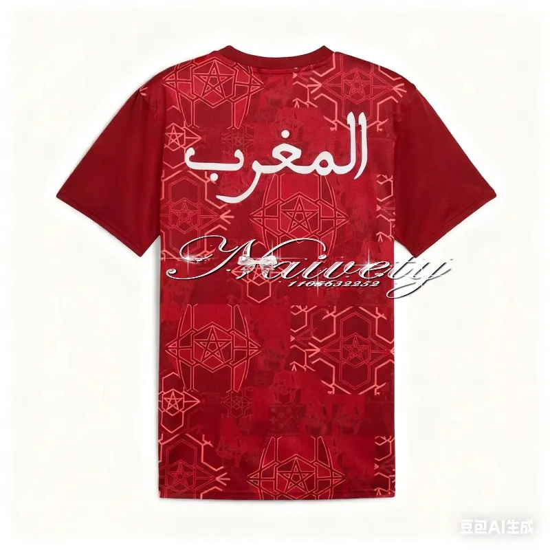 25/26 المنتخب الوطني المغربي الأكثر مبيعًا سريع الجفاف في الهواء الطلقSportsQuick DryJerseySummer كلاسيكي غير رسمي فضفاض للأطفال البالغين