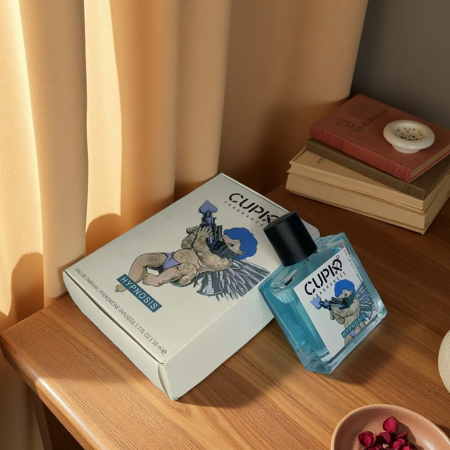 

CupId Мужская одеколонная вода, деревянные водные заметки шалфея и пачули, кедрового дерева и мускуса, стойкий уникальный аромат для мужчин.