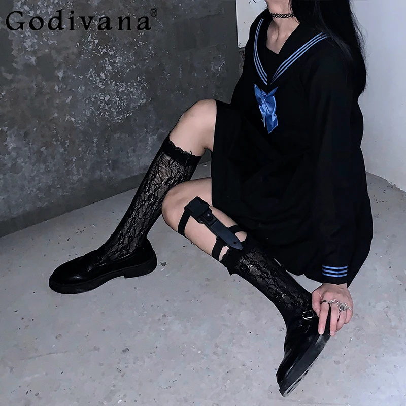 

Black Blue Jk College Navy Collar Long Sleeve Autumn Winter Shirt Sweet Girls High Waist Age-reducing Versatile Fashion Skirt
