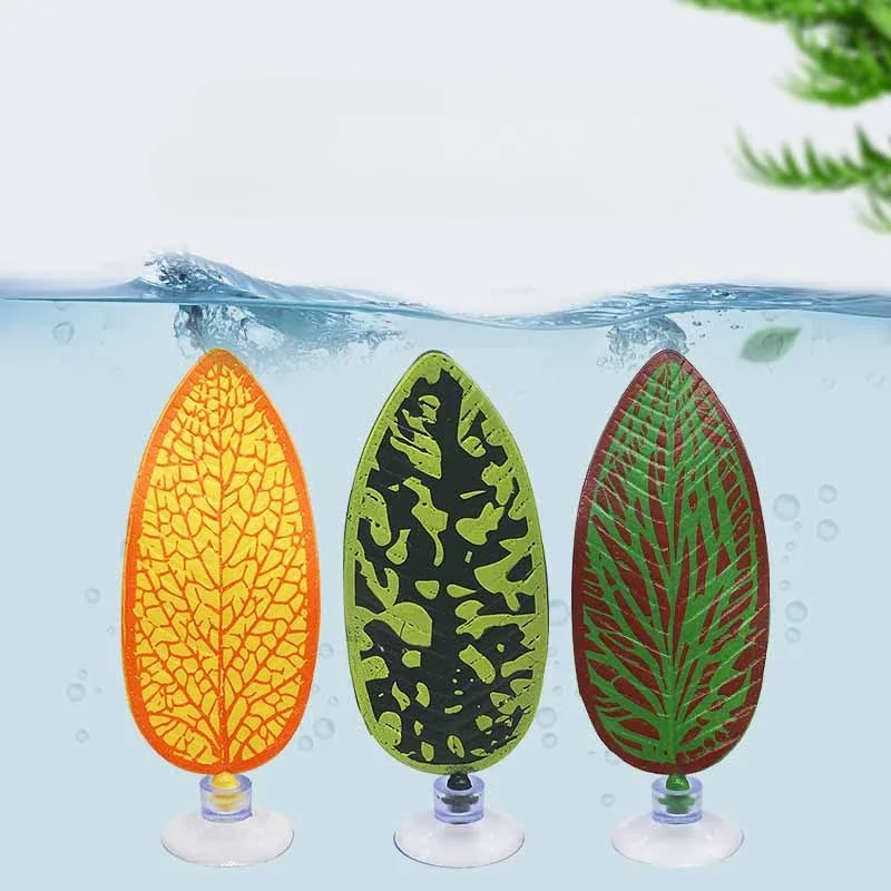 Douyu Rest Leaf, Egglaying Leaf, Double Leaf Design, Ornamental Decoration, Simulation of Aquatic Fish Tank Landscape Design