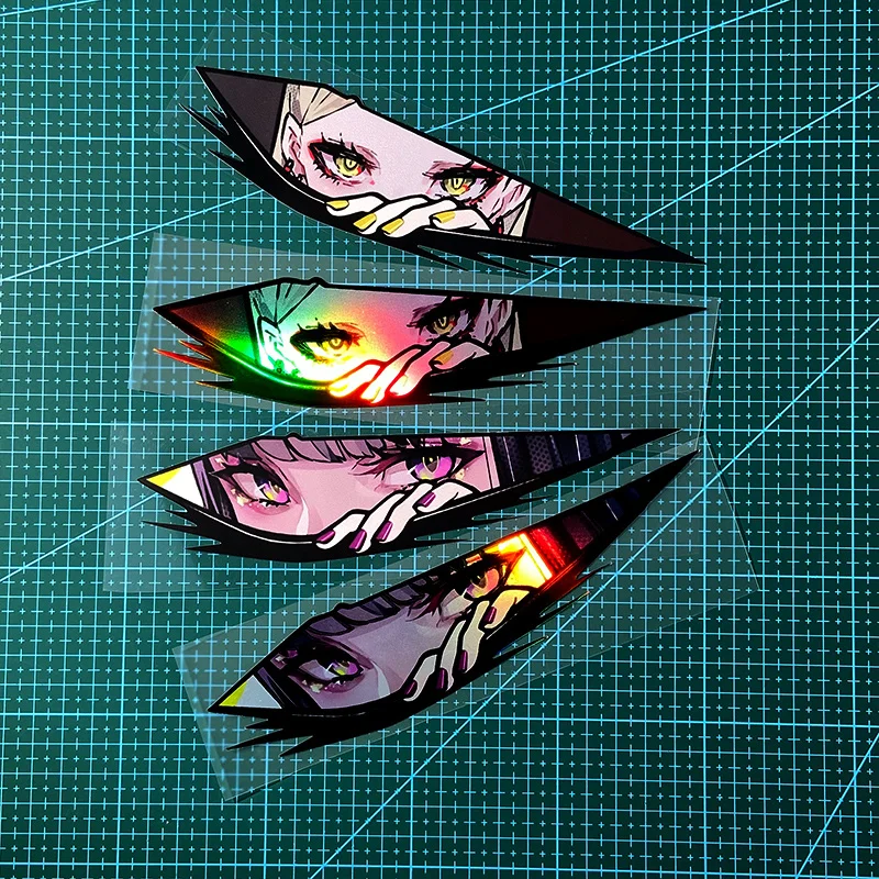 

1 шт. "модная автомобильная наклейка с глазами аниме, авто наклейка с надписью манги, крутая автомобильная наклейка для индивидуальной настройки, стойка в стиле автомобиля"