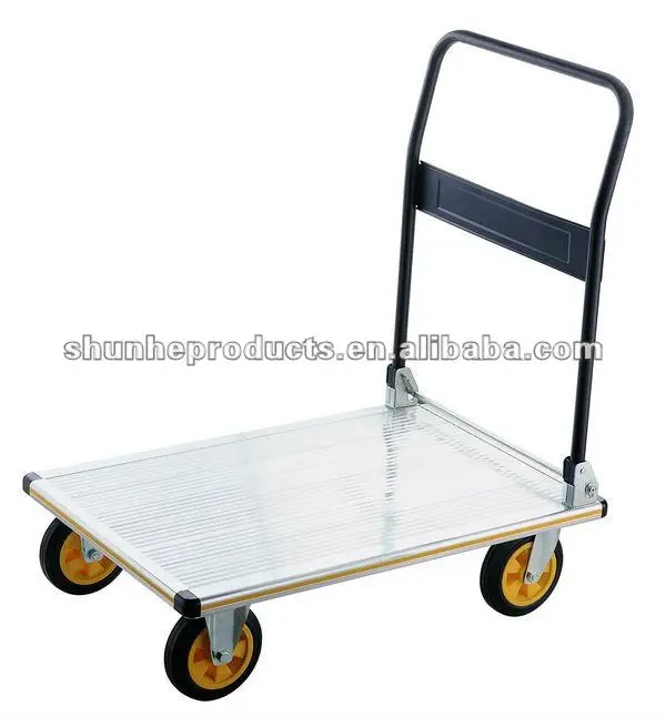 Customizable OEM Portable Aluminum and Iron Flatbed Trolleys and Four-Wheel Transport Trucks Wheelbarrows Type