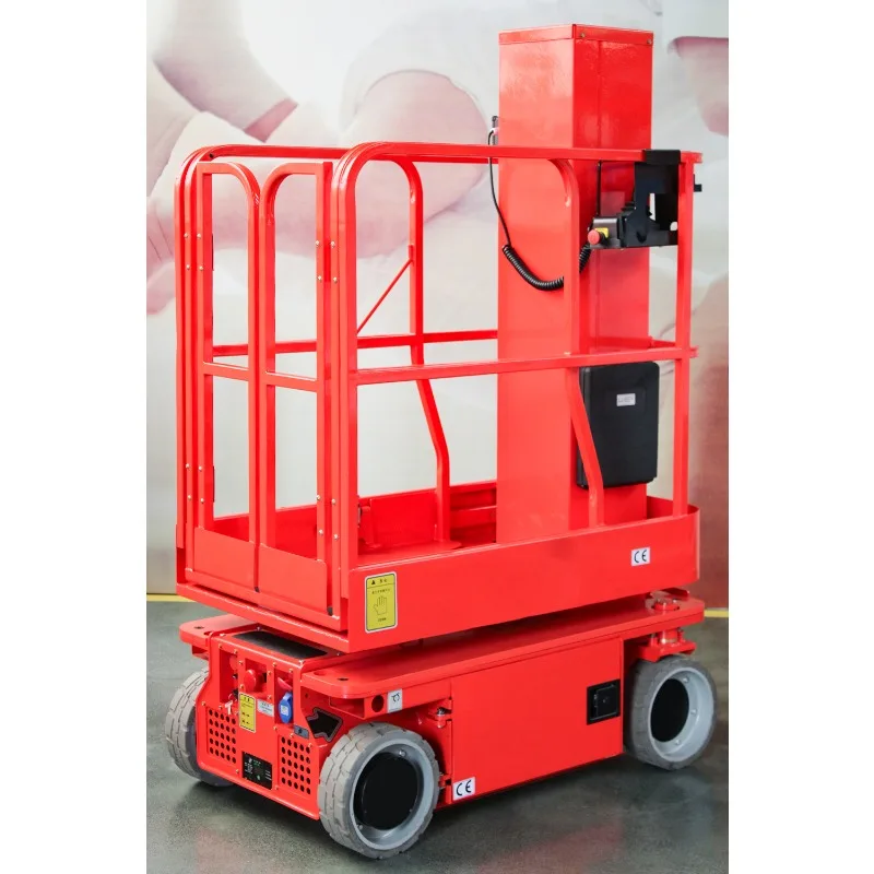 Customized New 2026 Heli AMWP3.6/4.8/6-6100 Self-propelled Mast Lift 8m Working Height Carbon Steel For Warehouse Loading Liftin