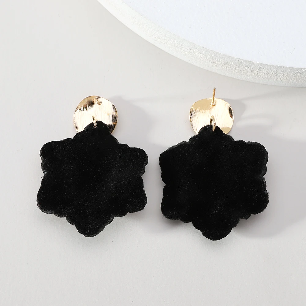 Vintage Flower Beads Handmade Weave Statement Jewelry Big Dangle Drop Earrings For Women Trend Luxury Charm Unique Accessories