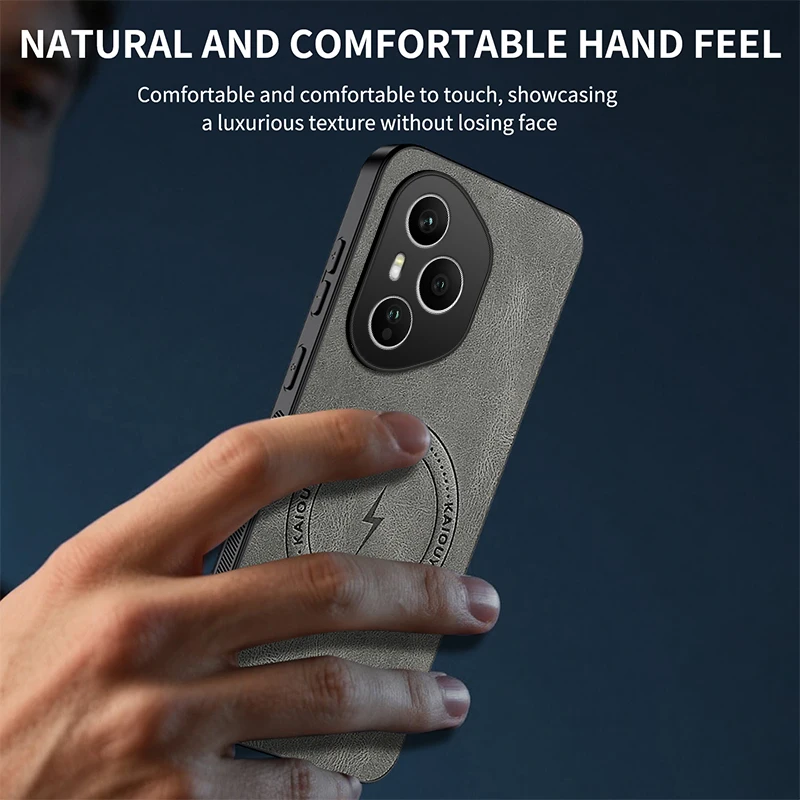 Para Honor 400 Pro funda nueva de gama alta de cuero liso funda magnética agradable a la piel a prueba de caídas para Honor 400 Lite a prueba de golpes Fudna