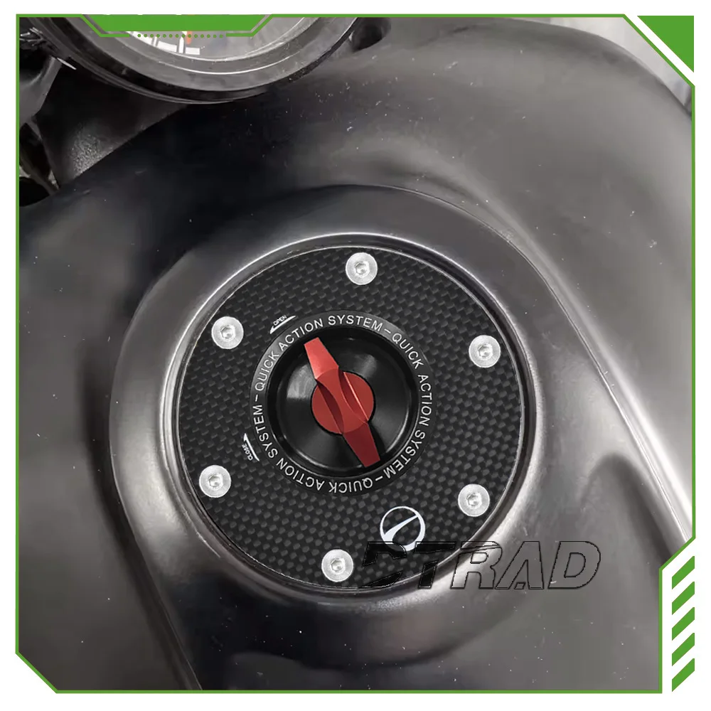 For KAWASAKI EX250 Ninja 250 EX300 Ninja 300 Carbon Fiber Quick Lock Fuel Tank Cap Motorcycle Key Plug Anti-theft Gas Oil Cover