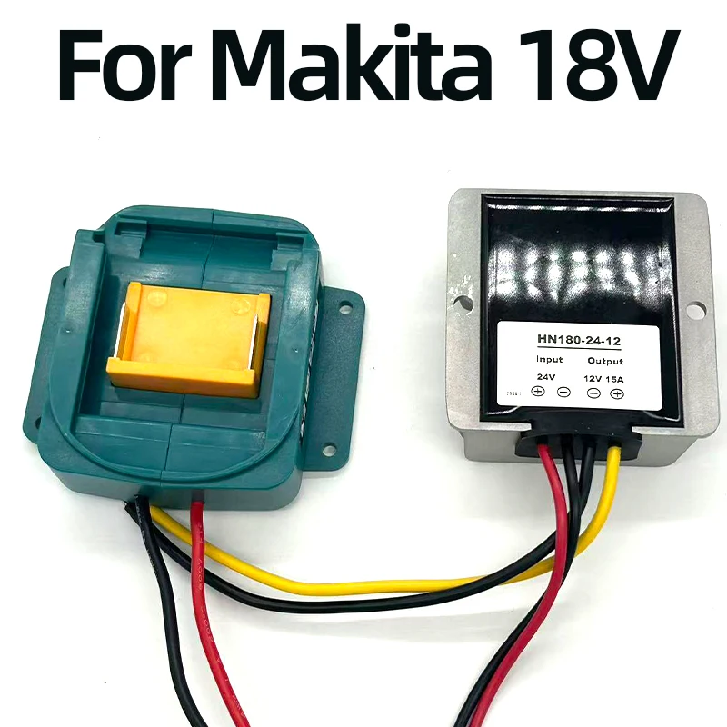

12V15A180W Regulated Step-down Converter Suitable for Makita 18V Li-ion Battery Featuring Automatic Step-down&Step-up Functions