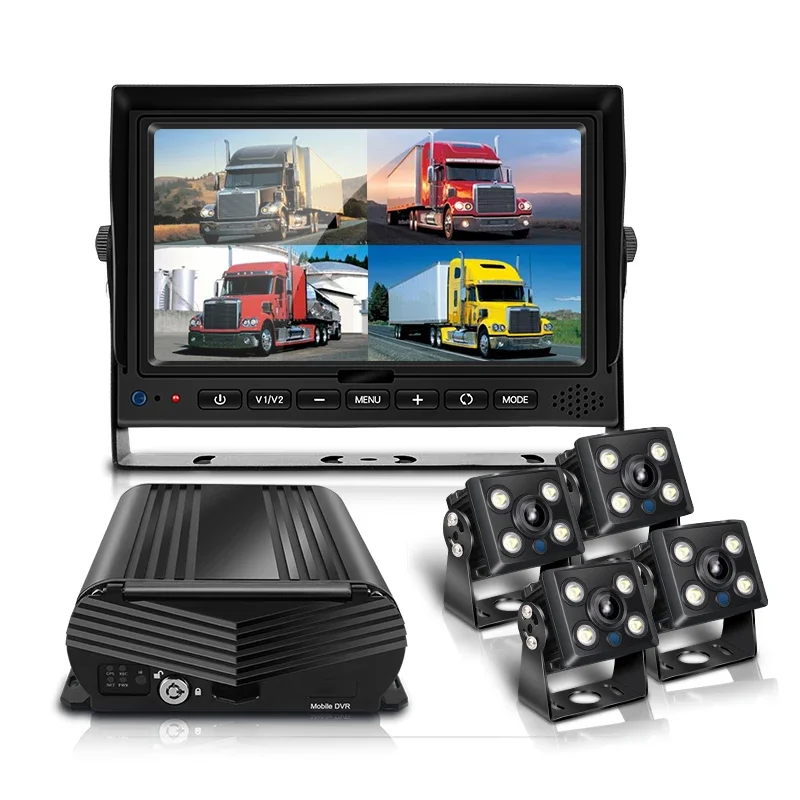 Taxi Car Bus Truck Fleet Management 4G GPS CCTV Camera Recorder Security Mobile Tracking DVR