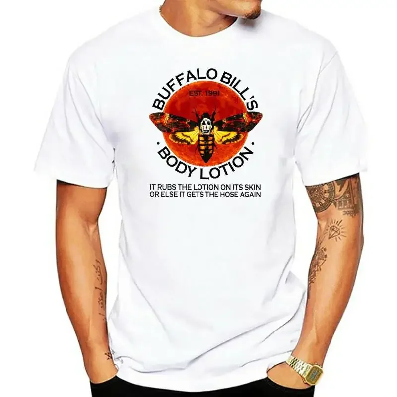 Buffalo Bill body lotion short sleeve white T-shirt size S-3Xl top quality tee shirt