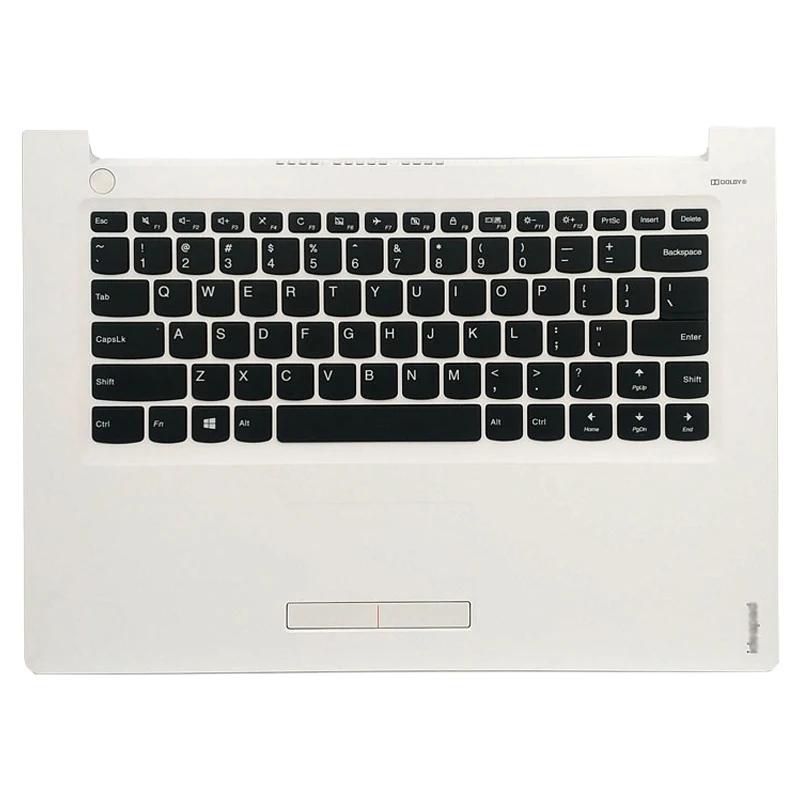 Reemplazo de reposabrazos y teclado para portátil, accesorios para Lenovo Ideapad 310-14IKB 310-14ISK 510-14ISK, color negro, plateado y blanco, novedad