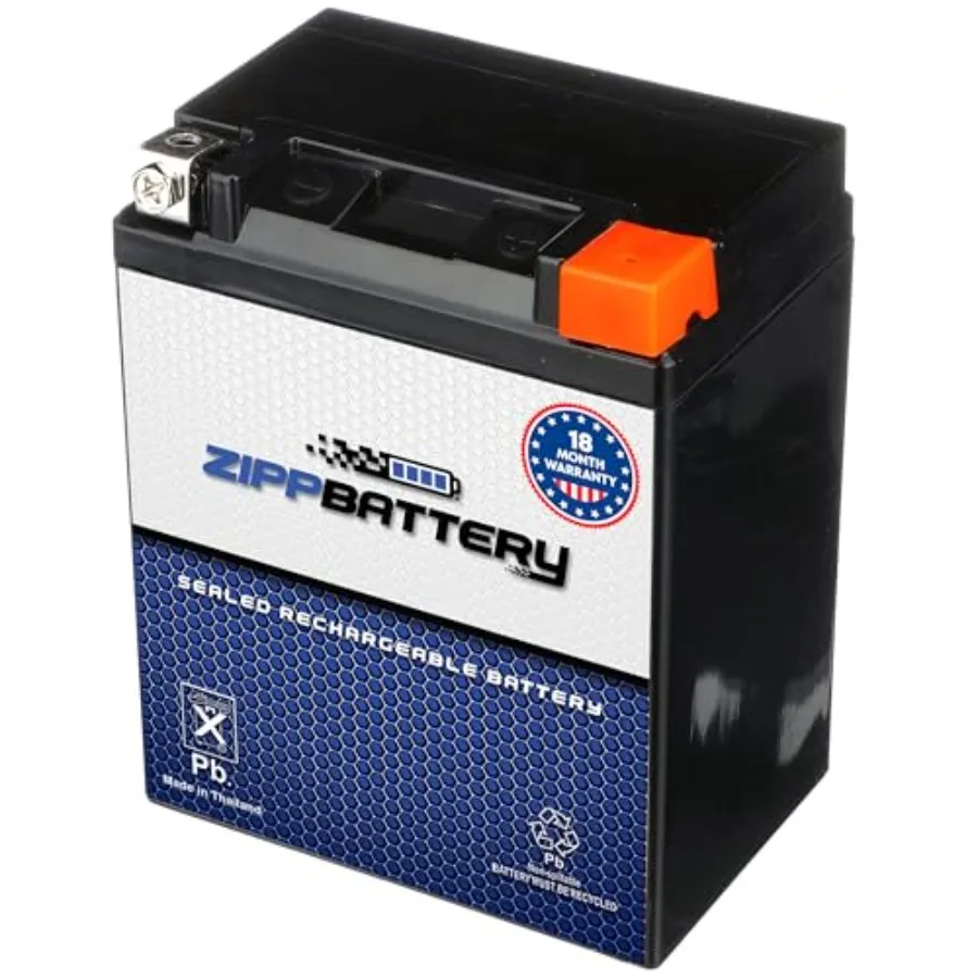 

Maintenance-Free 12V 14Ah Battery Replacement for ATV Motorcycle Jet Skis Scooter UTV and More Nut and Bolt T3 Terminal