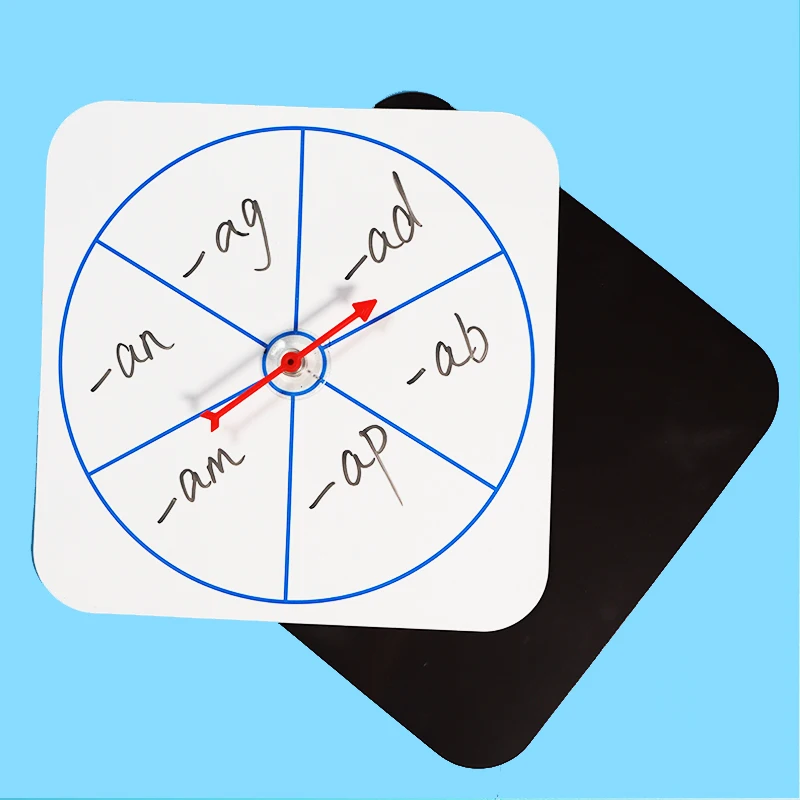 Magnetic Board Sucker Spinners Pointer Waterpen Set Teaching Aids Spin Games Play Class Draw Lots Learning Words Math Toys 25cm