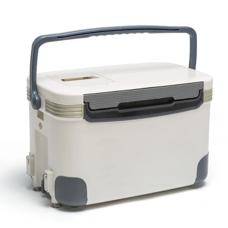 صندوق صيد السمك 30 لتر خاص متعدد الوظائف صندوق حاضنة سميك مزدوج لرفع القدم صندوق صيد السمك