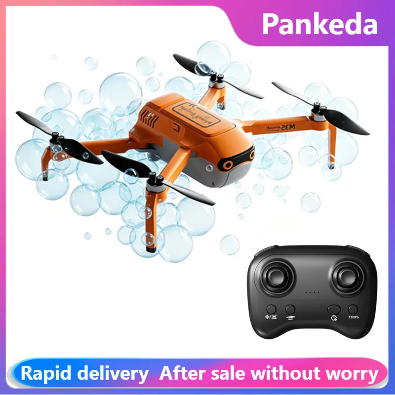 2026 New M35 Bubble Spray Drone Brushless Motor 2.4G RC Quadcopter Helicopter Stunt Toy Automatic Bubble Maker Best Gift Kids