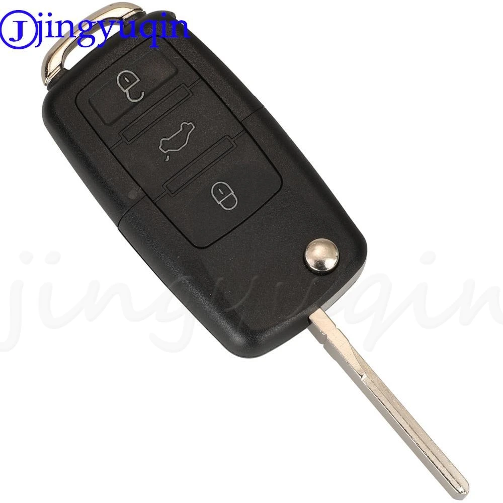 Jingyuqin 3 przyciski 6QE 959 753 pilot z kluczykiem samochodowym 434MHz dla Volkswagen VW Fox Gol Sharan 2010 + Saveiro2009-2012 6 qe959753