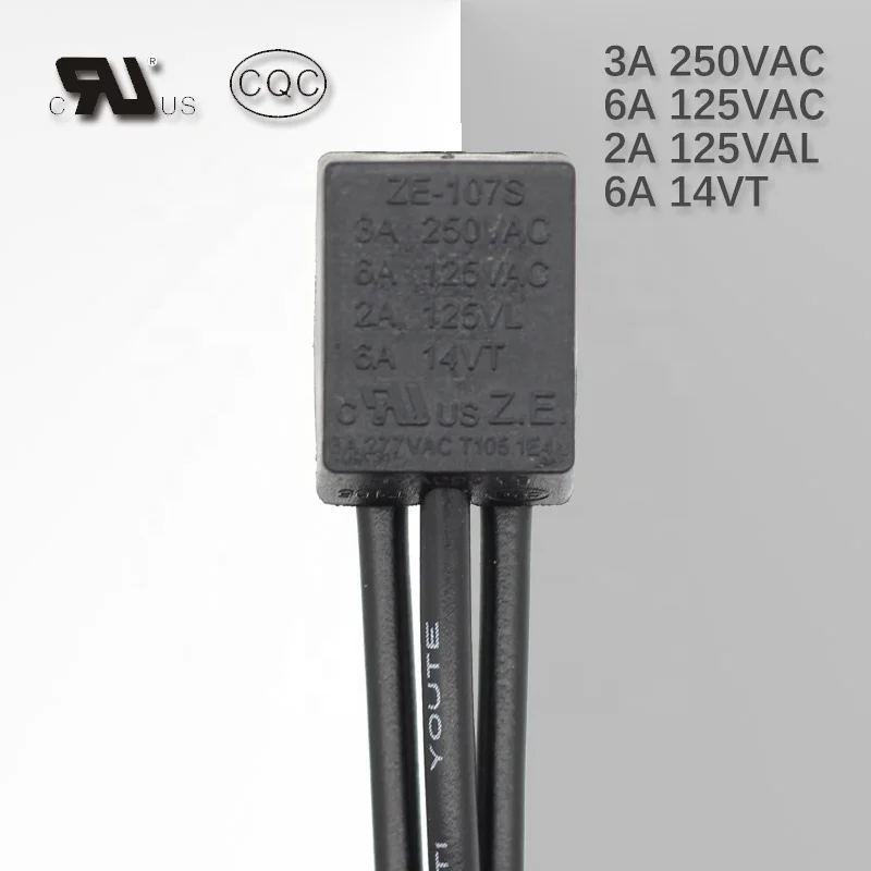 ZE-107S Waterproof On-Off Push Button Switch With 1015 18AWG Wires