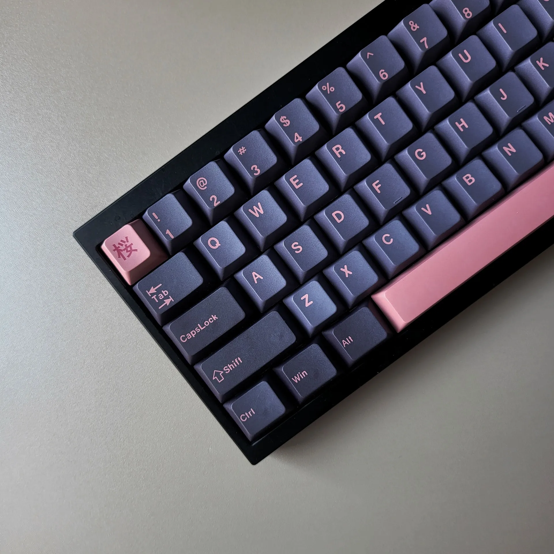 Korean Russian French Spanish German Simple Black Keycap 136Keys Pbt Cherry L Shape Enter Key ISO Layout Keycap