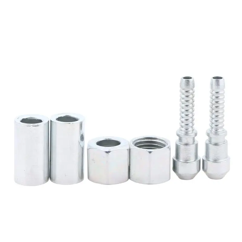 Washing Machine Hose Insert Fittings 2Sets D14MM Twist Connector M14 Ring Nut Fitting Durable Fittings for Kitchen Utility
