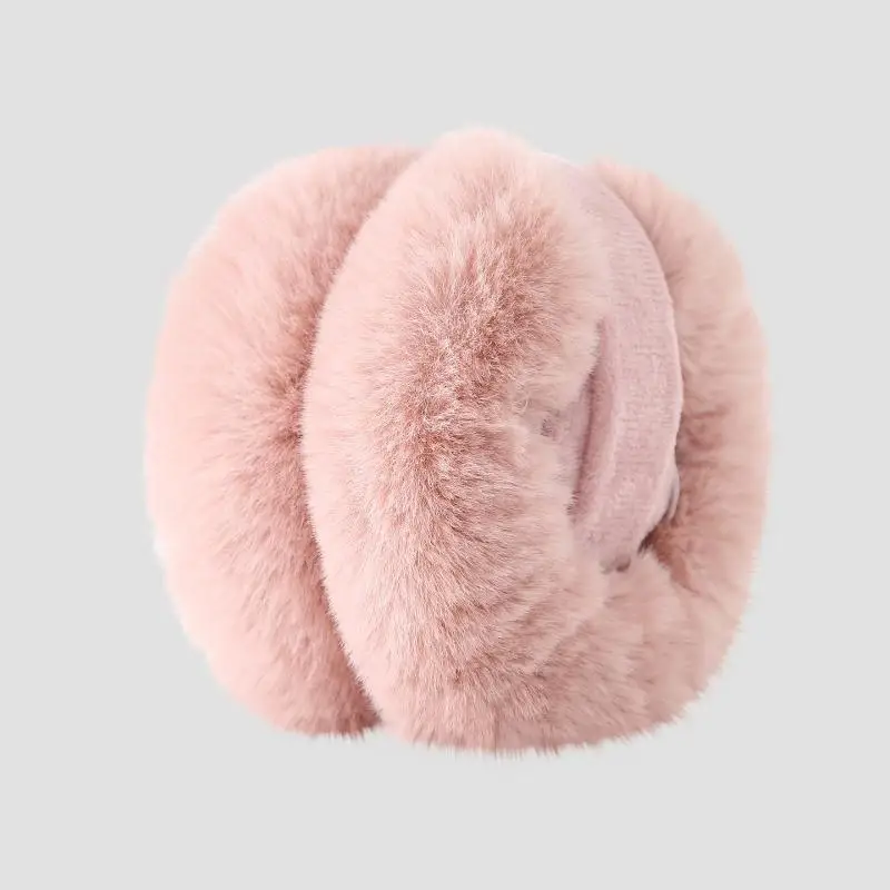 

1 шт., однотонные мягкие плюшевые наушники, теплые зимние наушники для женщин и мужчин, модные уличные защитные наушники, наушники