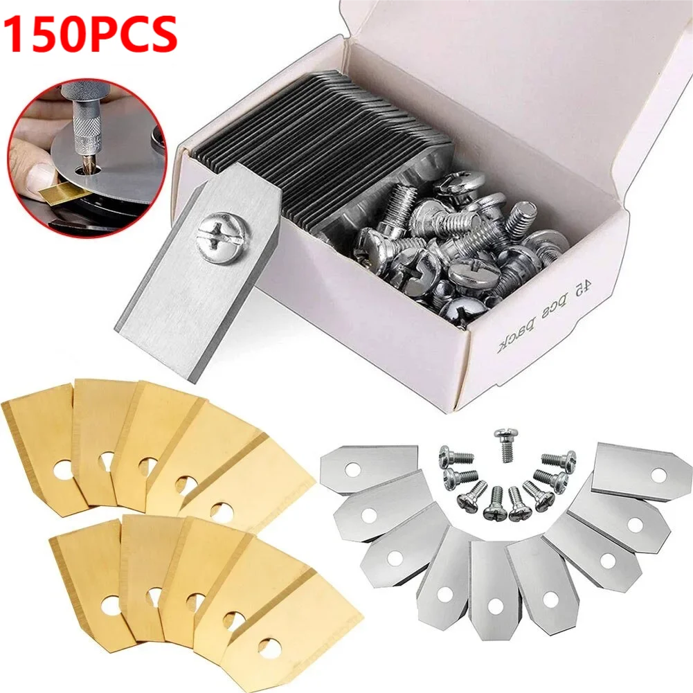 

150pc Stainless Steel Trimmer Blade Lawn Mower Grass Replacement Cutting Blade For Husqvarna Automower/Gardena Robotic Lawnmower