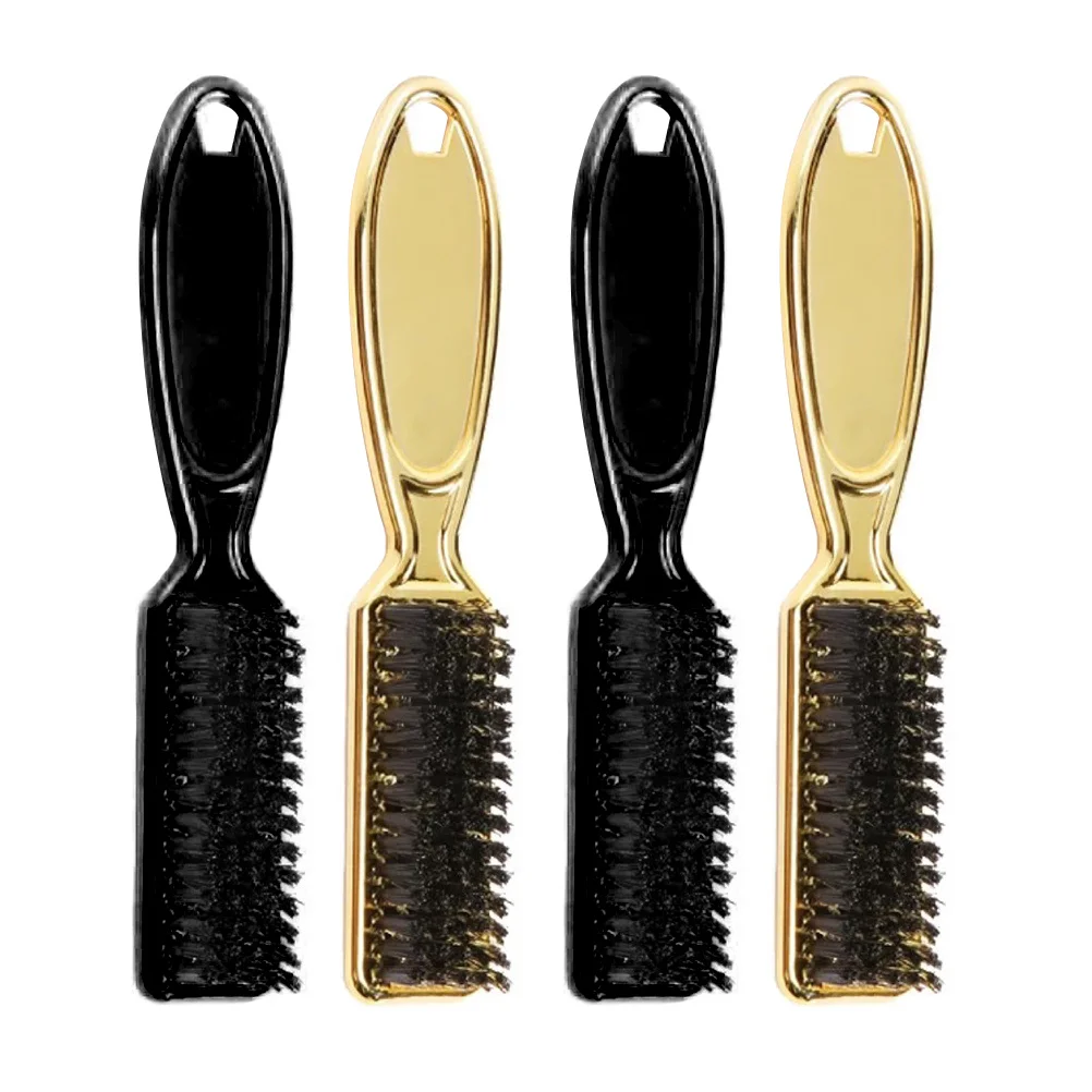

4pcs Dense Non-Shedding Hairdressing Brush For Beard Hair Cleaning Brush Styling Neck Duster Salon Cleaning Tool