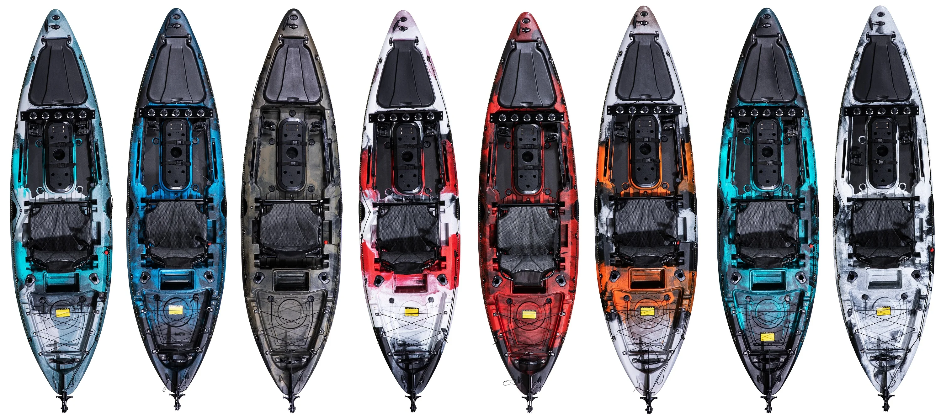 LSF First-class Single Fishing Kayak Plastic Boat Fishing 1 Seats Canoe Kayak Fishing Rod Holders Big Storage Hatch for Angler view 6