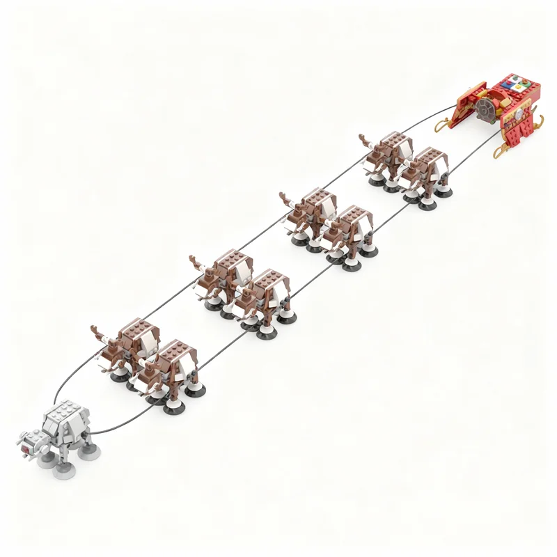 

998PCS MOC Space Battle Dark S Sleigh Ride Model Building Blocks DIY Creative Assembly Building Blocks Display Gift Bricks Set