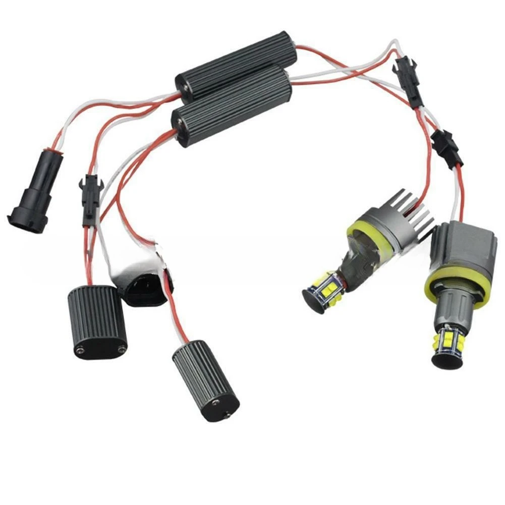 H8 LED Angel Eyes Headlamp Upgrade 120W Direct Fit for for E90 E92 E60 E70 H8WE