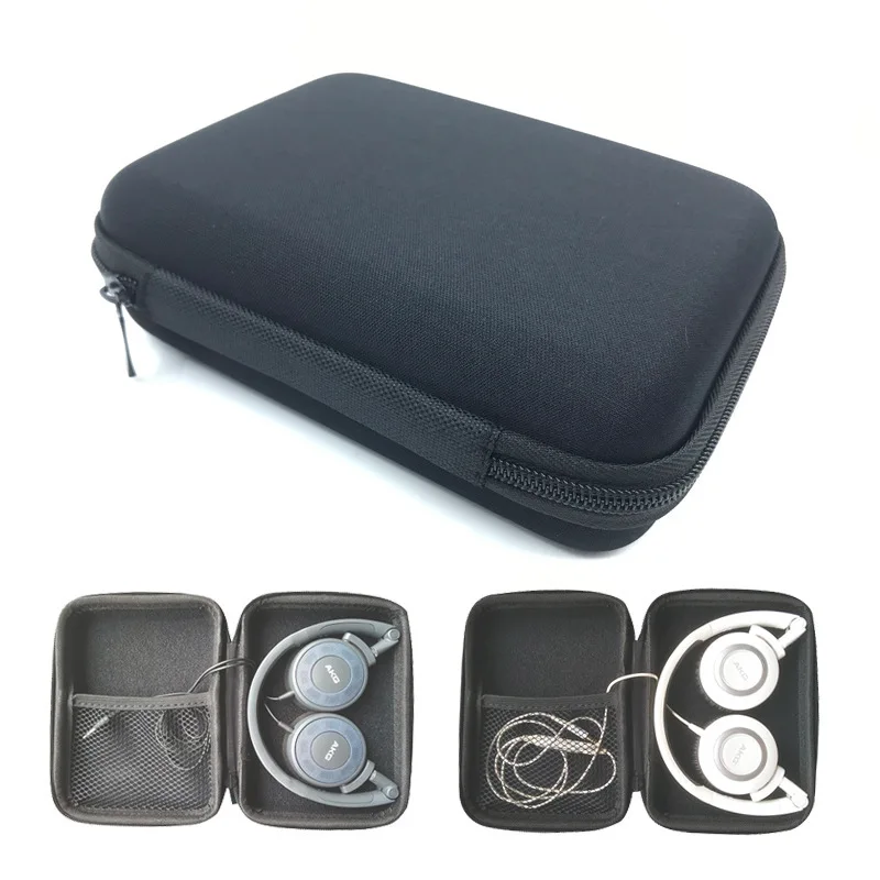 Portable Hard Shell Headphone Case Compatible With AKG K420 K430 K450 Q460 Y30 K412P On-Ear, Foldable Headset Storage Bag