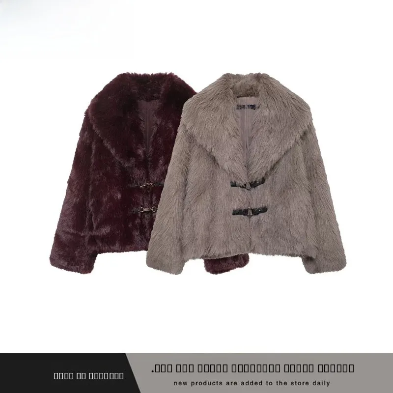 

Faionable ор-пальто с эффектом искусственного меха для женщин, Новое поступление, осень-зима ZR Sle, универсальное полиэфирное волокно 00%