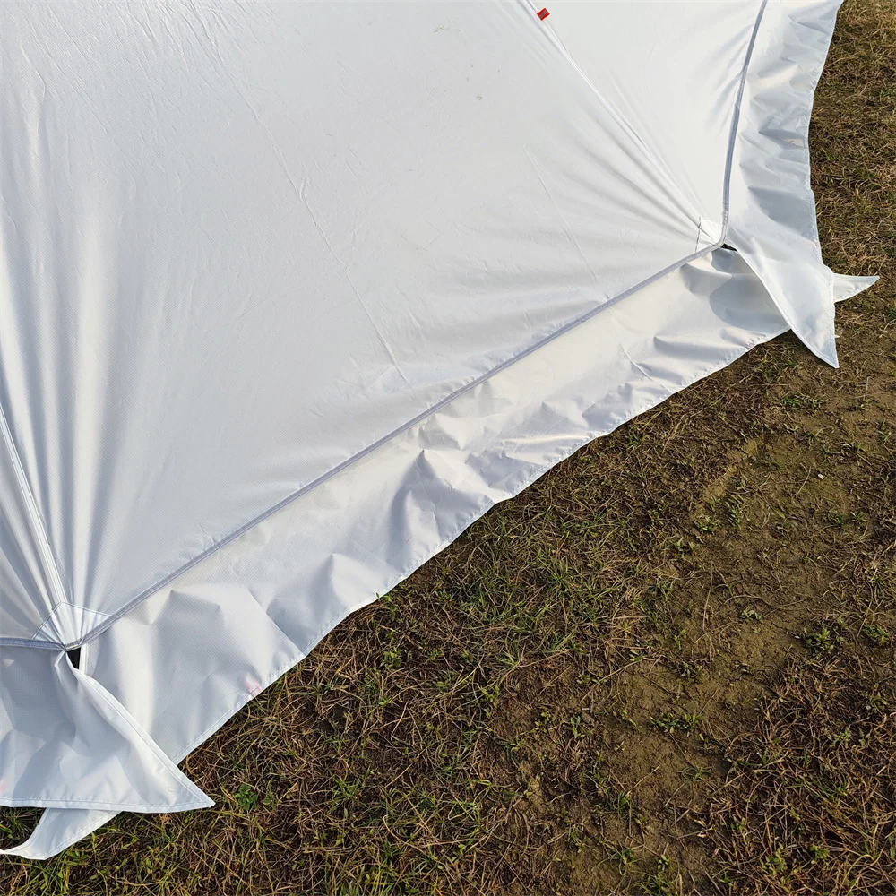 Upgraded 5M Oversized Pyramid Tent With Chimney Hole With Snow Skirt Teepee Tipi Outdoor Camping Tent Shelter 5-8 People