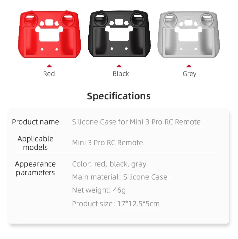 DJI 미니 3 프로용 실리콘 케이스 커버, 리모컨 보호 케이스 슬리브, 스크래치 방지, DJI RC/RC-N1 액세서리