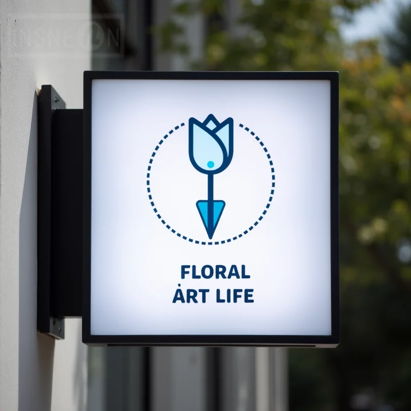 

Custom Light Box For Business Outdoor Waterproof LED Sign Board Double Sided Storefront Signage Wall Hanging Illuminated Sign