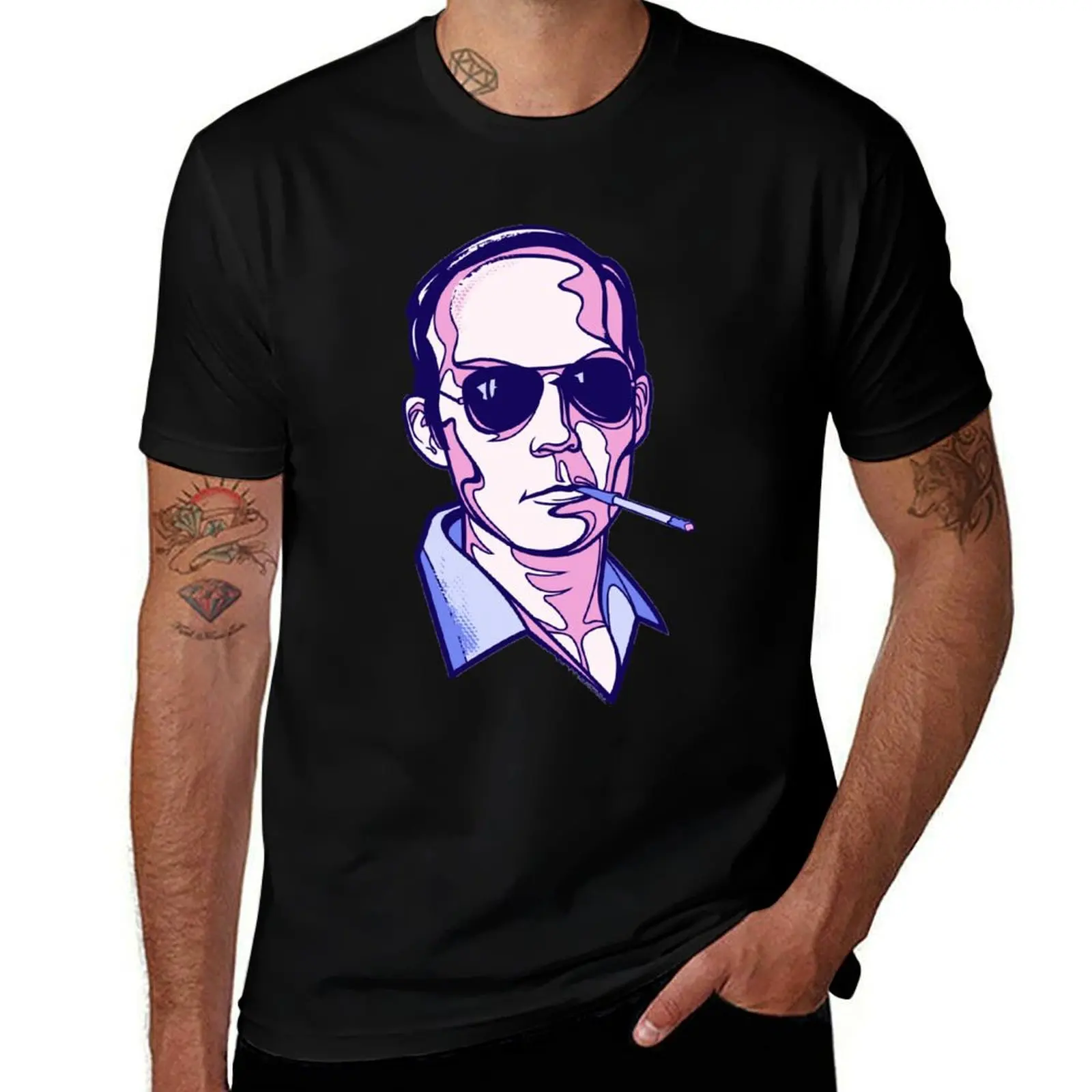 

Hunter S. Thompson violet T-Shirt Daily Wear Print T-Shirt