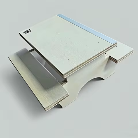 Mini Finger Skateboard Ramp for Tricks Wooden Dining Table Style Ramp Railing Portable Tech Deck Accessory for Beginners &amp; Pros