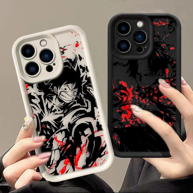 

One P-Piece GEAR 5 Luffys ZoroS Phone Case For Redmi NOTE 15 13 14 8 9 9S 10 10S 11 11S 11T 12 12S PRO PLUS Case DIY Shell Cover