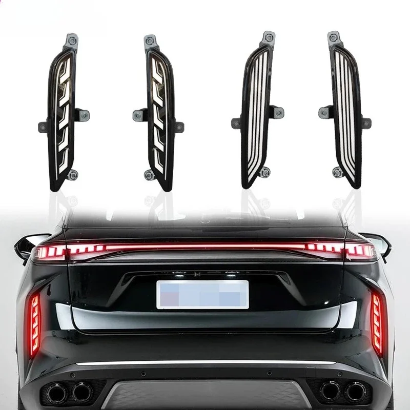 For OMODA 9 C9 Exeed RX Yaoguang 2022-2025 Led Rear Bumper Reflector Light DRL Dymanic Turn Signal Driving Brake Warning Light