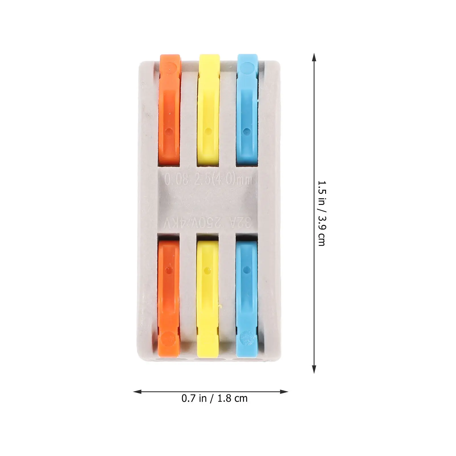 10Pcs Quick Splice Wire Connector Lever Type Nylon Copper Electrical Connector Blocks for Auto Hard Soft Cables No Tools