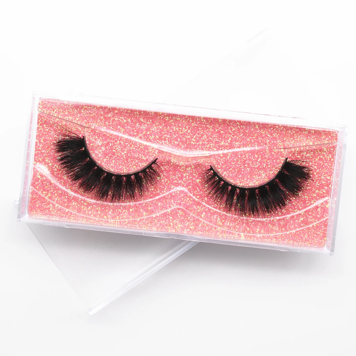 Pestañas de visón acampanadas para ojos de gato, pestañas postizas reutilizables de visón 3D, pestañas de tira completa, extensión de pestañas tenues D101