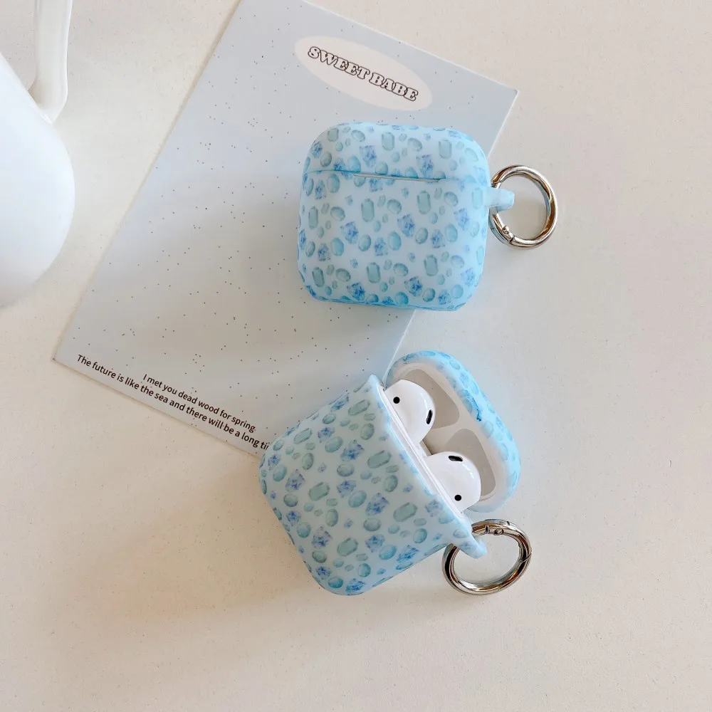 Diamond Pattern Case For Apple AirPods Pro Pro2 2nd Case Bluetooth Wireless Earphone Shell For AirPods 4 3 1 2 Cover  Accessorie